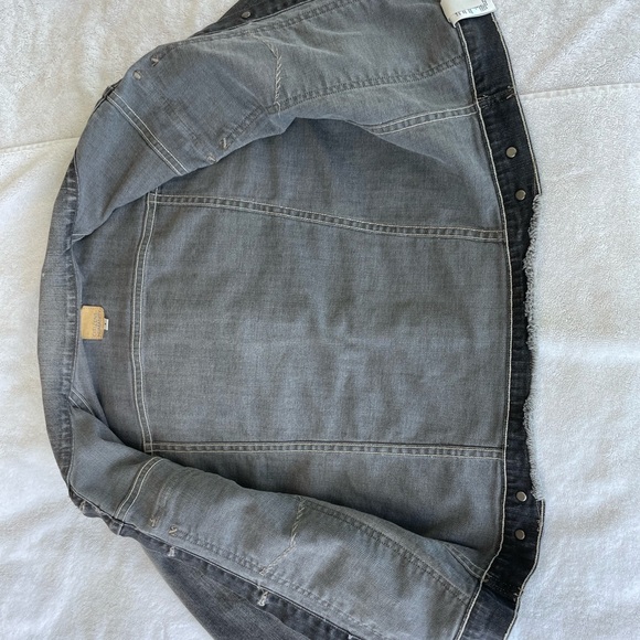 Citizens of Humanity Jean Jacket / black gray distressed classic fitted lovely S - Picture 12 of 16